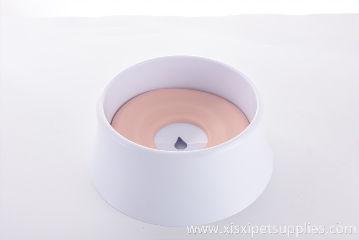 wholesale Non-wet mouth beard Non slip Splash prevent Floating cat dog pet drinking water dispenser bowl